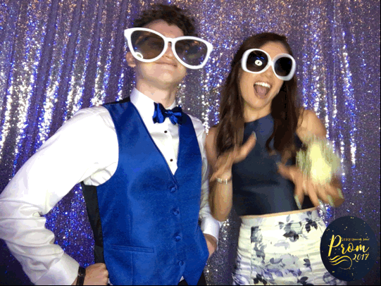 gif of couple in photo booth at prom
